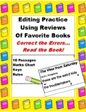 Editing Paragraphs Using Book Reviews Punctuation Practice