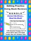 Editing Passages Using Book Reviews BUNDLE Full Year of 10