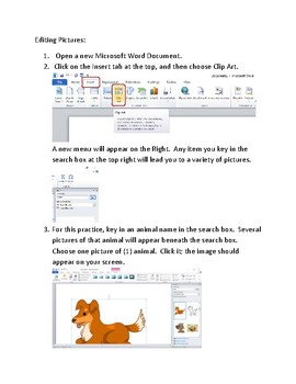 Preview of Editing Pictures with Microsoft Word