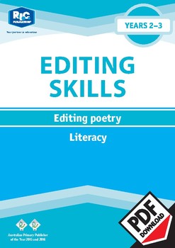 Preview of Editing Poetry – Year 2 – 3 ebook