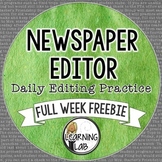 Daily Editing Practice - Full Week FREEBIE