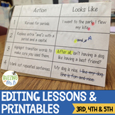 Editing Printables and Activity for the Writing Process