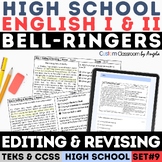 STAAR Revising & Editing Practice High School Paragraph Wo