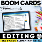 Editing & Revising Task Cards Digital Boom Cards