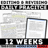 STAAR Practice Revising & Editing Proofreading Worksheets 