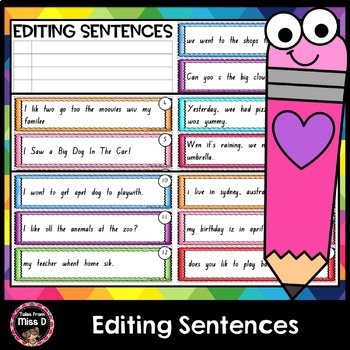 Preview of Editing Sentences