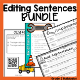 Sentence Editing Worksheets, Capitalization, Punctuation, 