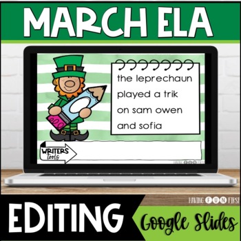 Preview of Editing Sentences | Digital Literacy Centers | MARCH | Google Slides