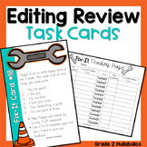 Editing Sentences | Editing Task Cards | Set 1