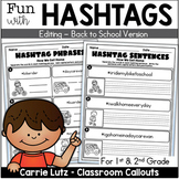 Editing Sentences with Back to School Hashtags