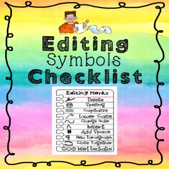 Preview of Editing Symbols Checklist