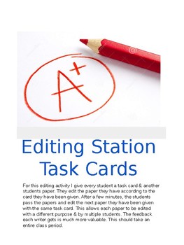 Preview of Editing Task Cards