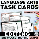 Editing Task Cards | Differentiated | PDF & Digital