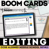 Editing & Revising Task Cards | Language | Digital Boom Cards