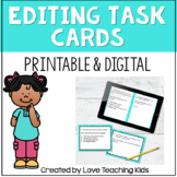 Editing Task Cards Writing Test Prep Printable and Digital