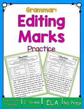 Preview of Editing Using Proofreading Marks