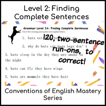 Preview of Breaking Up Two Run-On Sentences: Sentence Editing Intervention