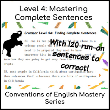 Preview of Revising & Editing for Complete Sentences & Grammar: A Sentence Editing Workbook
