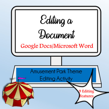 Preview of Editing a Document - Google Docs/Microsoft Word Activity