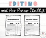 Editing and Peer Review Checklists