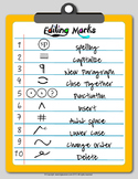 Editing and Proofreading Marks - Poster, Worksheets, and more..