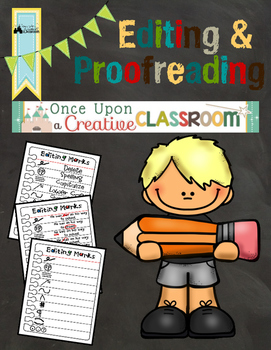 Preview of Editing and Proofreading Marks Poster and Worksheets