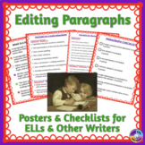 Editing and Revising Paragraphs - Posters & Checklists for