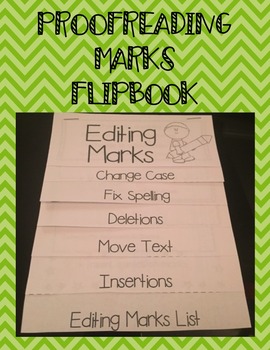 Preview of Editing or Proofreading Marks Flipbook