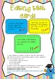 Editing writing task cards for spelling, punctuation, capi