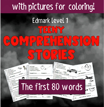 Preview of Edmark Level 1 Comprehension Stories: The First 80 Words for Special Education