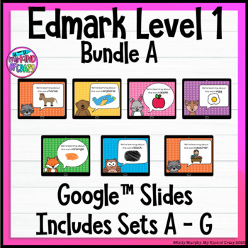 Preview of Edmark Level 1 | Google Slides Bundle A | Special Ed