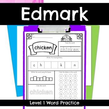 Preview of Edmark Level 1 Word Practice