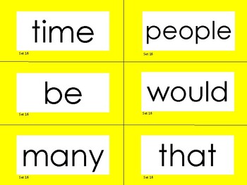 Preview of Edmark Level 2 Sight Word Cards