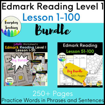 Preview of Edmark Reading Level 1 Lesson 1-100: Special Education, Autism