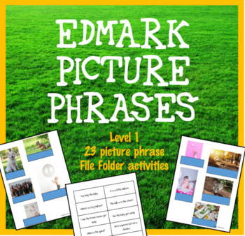 Preview of Edmark Reading Picture Phrases: 23 File Folder Activities