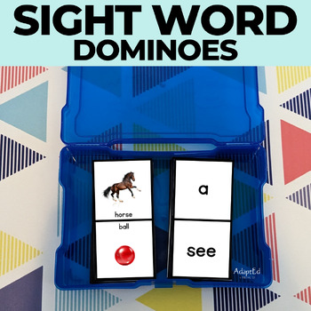 Preview of Edmark Sight Word Dominoes Set 1
