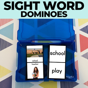 Preview of Edmark Sight Word Dominoes Set 9