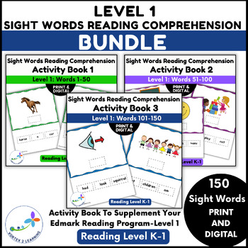 Preview of Sight Words Reading Comprehension Bundle- Level 1