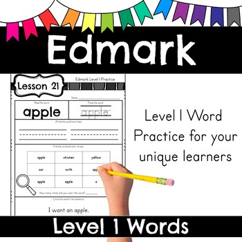 Preview of Edmark Word Practice Level 1