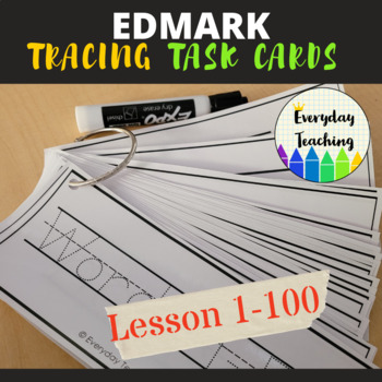 Preview of Edmark Words Tracing Task Cards: Special Education, Autism