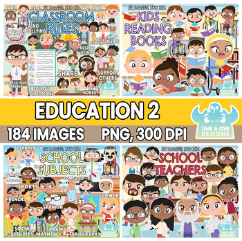 Preview of Education Clipart Bundle 2 (Lime and Kiwi Designs)