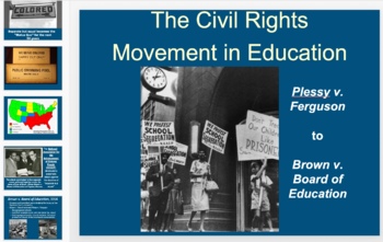 Preview of Education Civil Rights Movement Powerpoint Slides and Notes