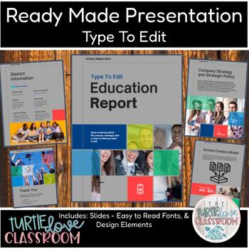 Preview of Education School Project Report Ready Made Presentation Ready To Edit & Print
