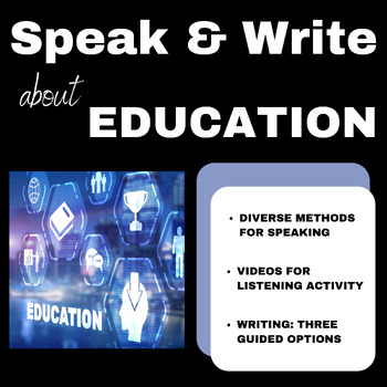 Preview of Education: Speaking & Writing Resource Pack
