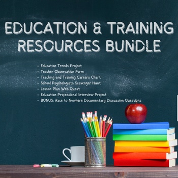 Preview of Education & Training Resources Bundle (Family and Consumer Sciences)