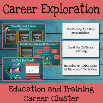 Preview of Education and Training Career Cluster - Great for Distance Learning