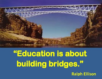 Preview of Education is about Building Bridges: Poster