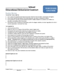 Educational Behavioral Contract