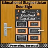 Where is the Educational Diagnostician Door Sign Teacher C