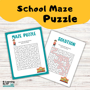 Preview of Educational Maze Adventure: Navigating the School